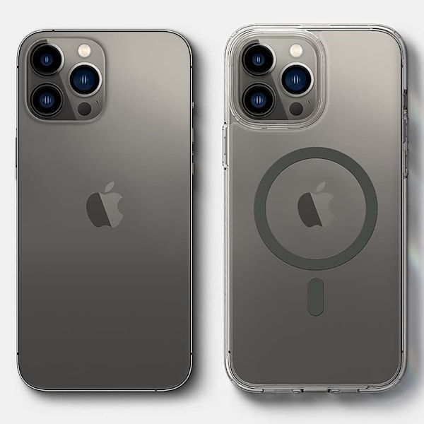 Magneettinen suojakotelo langattomalla latauksella iPhone 13 Prolle Transparent