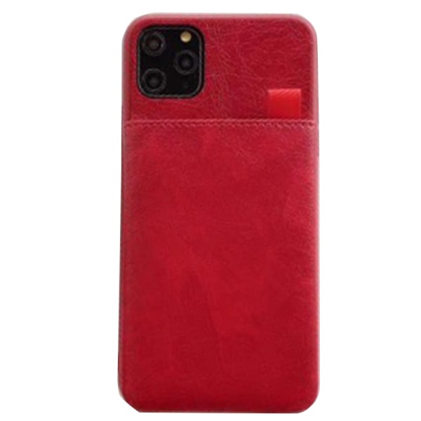iPhone 11 Pro Max - Professionellt Skal med Kortfack Röd