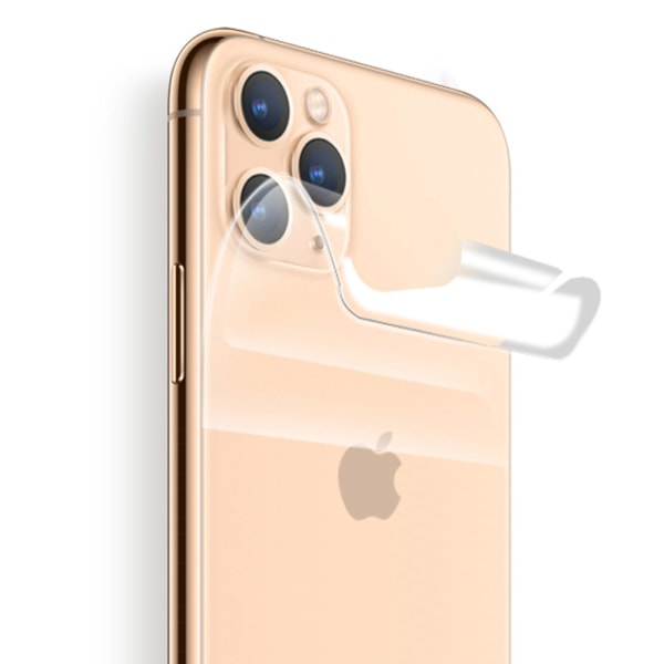 iPhone 11 Pro Max 2-PACK Skärmskydd Fram- & Baksida 9H Nano-Soft Transparent/Genomskinlig Transparent/Genomskinlig