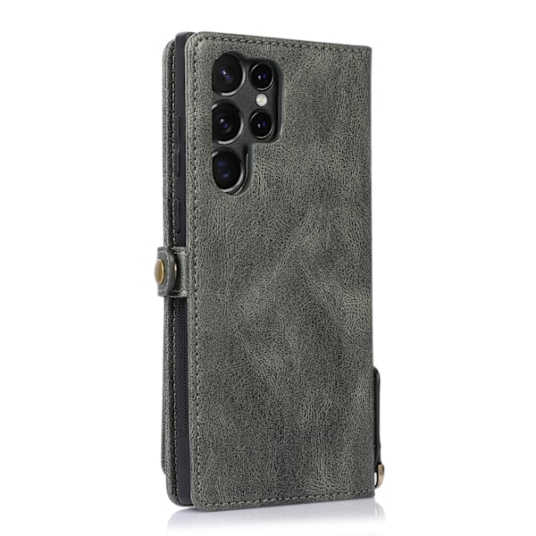 Samsung Galaxy S23 Ultra -  Plånboksfodral med 2 in 1 funktion Mörkblå