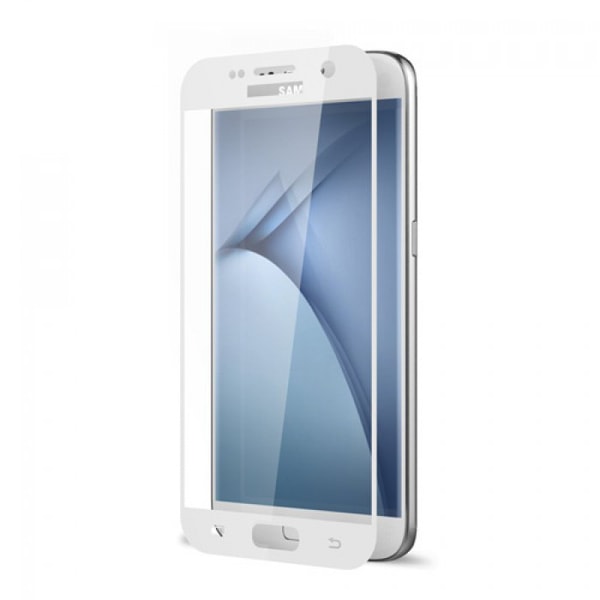 Samsung Galaxy S7 - HeliGuard (2-PACK) Skärmskydd med Ram (HD) Svart + Vit