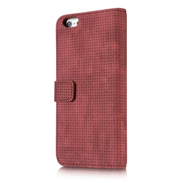 iPhone 6/6S Plus - Klassiskt Fodral i Retro-look (PU-Läder) Blå