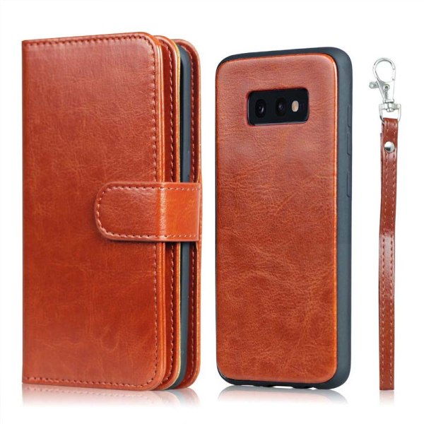 Samsung Galaxy S10E - Elegant Smooth Wallet Case Svart