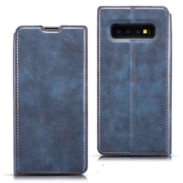 Samsung Galaxy S10 Plus - beskyttende lommebokdeksel Svart