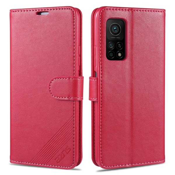 Xiaomi Mi 10T Pro – praktisk lommebokdeksel (AZNS) Röd