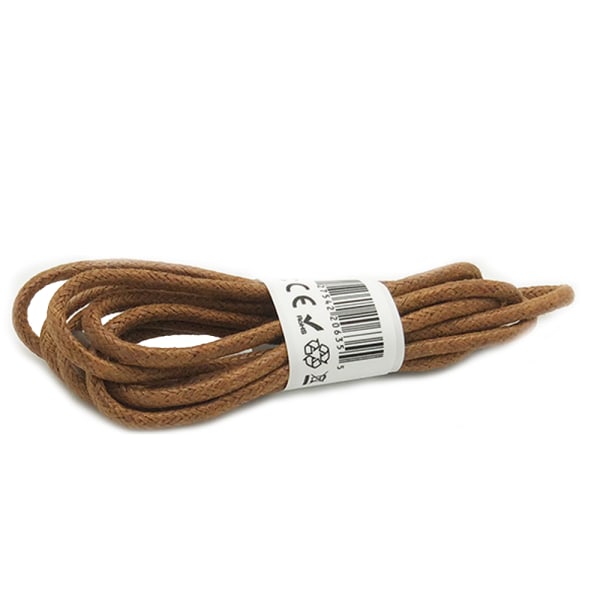 120 cm stilfulde snørebånd/snørebånd (VOKSET RUNDE) Vit