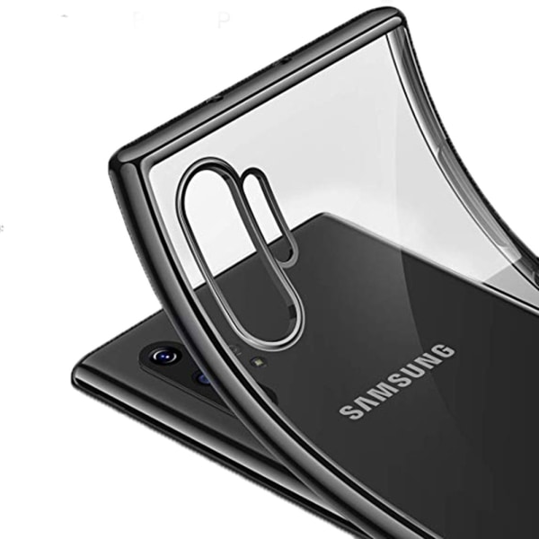 Samsung Galaxy Note10+ – iskuja vaimentava silikonikuori (FLOVEME) Svart