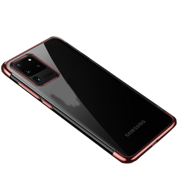 Samsung Galaxy S20 Ultra - Stilrent Floveme Silikonskal Roséguld