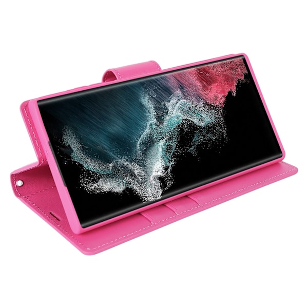 Samsung Galaxy S22 Ultra - Praktisk (Hanman) pung etui Lila