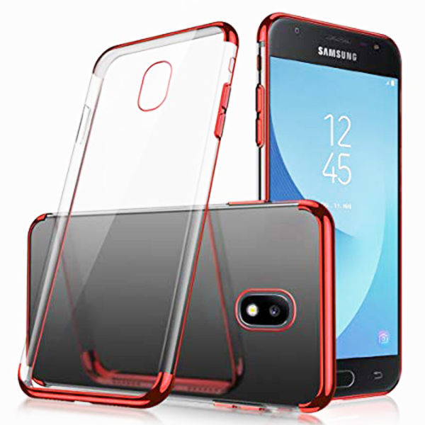 Samsung Galaxy J3 2017 – iskuja vaimentava silikonikuori (FLOVEME) Röd