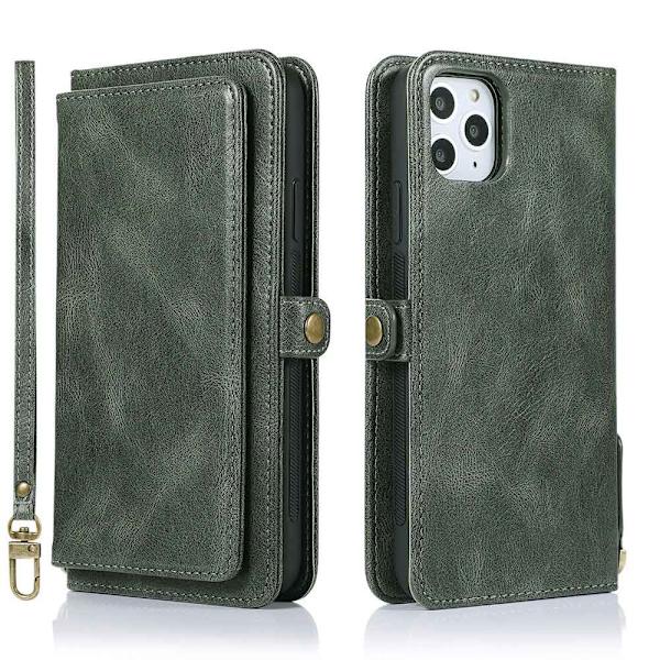 iPhone 11 Pro - Genomtänkt Plånboksfodral Mörkblå