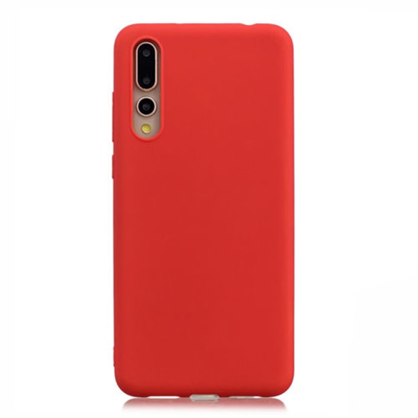 Tyylikäs käytännöllinen silikonikuori - Huawei P20 Pro Röd
