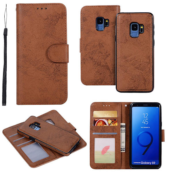 Samsung Galaxy S9 - Etui med Smartfunktion (LEMAN) Lila