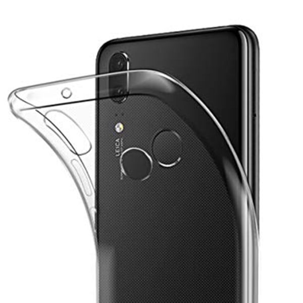 Huawei P20 Lite - Smart Skyddsskal i Silikon från FLOVEME Transparent/Genomskinlig