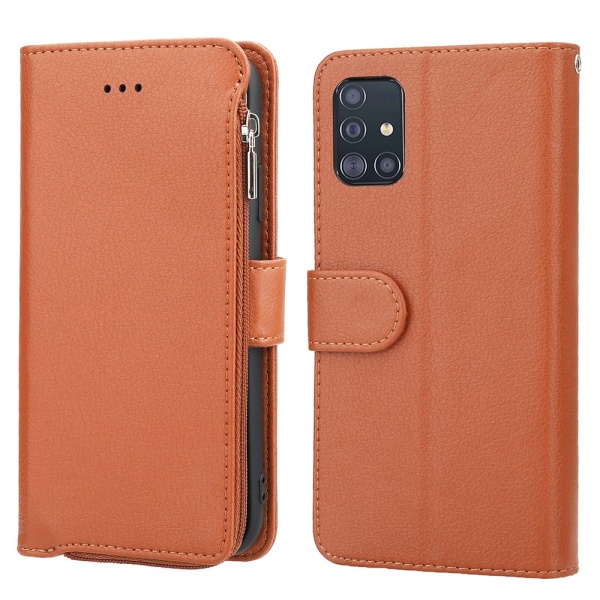 Plånboksfodral - Samsung Galaxy A71 Brun