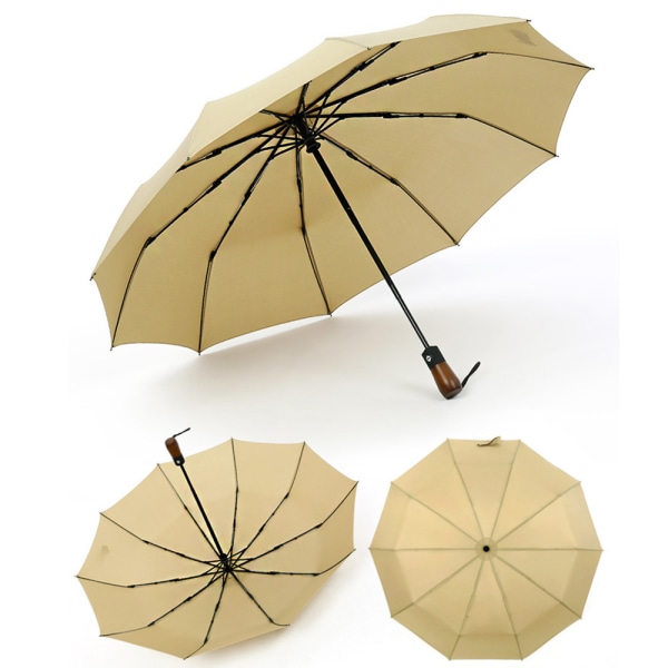 Stilig praktisk paraply Khaki