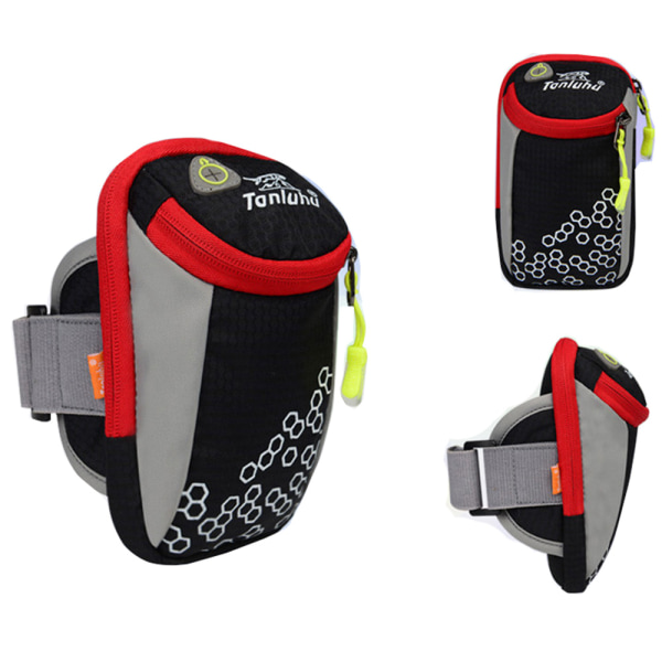 Armbandsväska | Fitness | Unisex | Premium | Vattentät Svart Svart