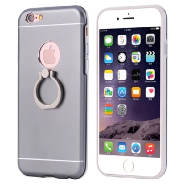 Praktisk iPhone 5/5S-deksel med ringholder fra FLOVEME Silver/Grå