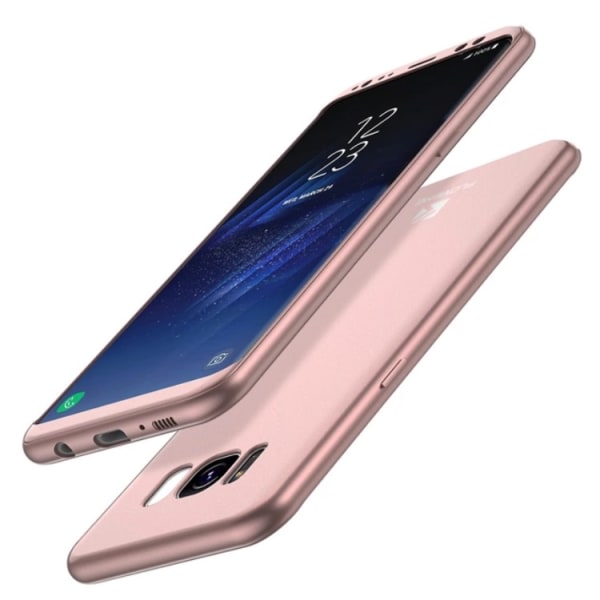 Praktisk beskyttelsesdeksel for Galaxy S8+ (2 deler) Roséguld