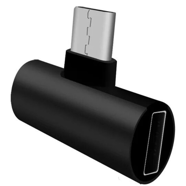 Praktiskt Type-C Audio Adapter AUX 3.5 + Type-C Port Röd
