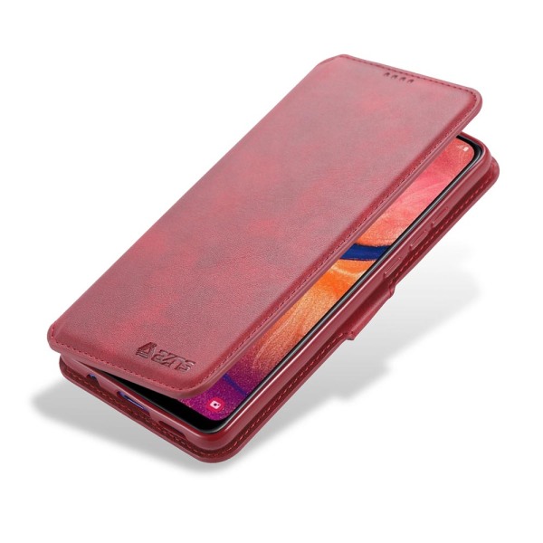 Samsung Galaxy A20E - Skyddande Plånboksfodral Röd