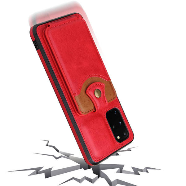 Samsung Galaxy S20 Plus - Stilfuldt cover med kortrum Röd