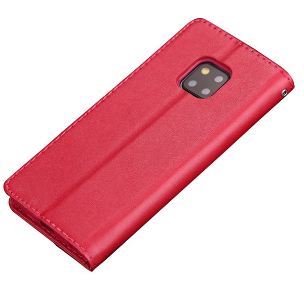 Exklusivt Plånboksfodral PU-Läder - Huawei Mate 20 Pro Röd