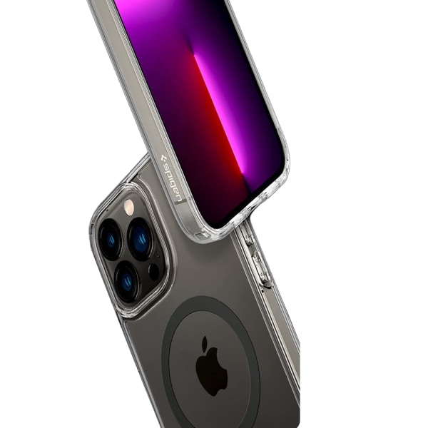 iPhone 14 Pro - Kraftfullt Skyddande Magnetiskt Skal Genomskinlig