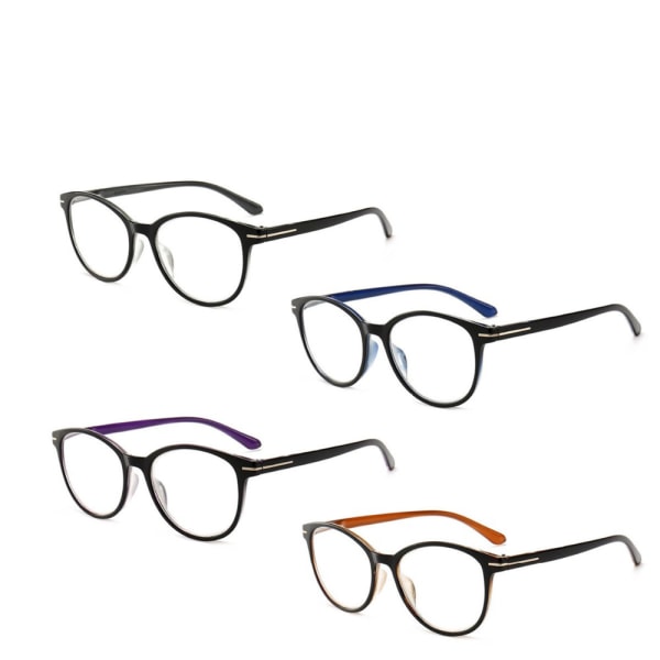 Stilrena Läsglasögon i Vintagedesign Blå 2.5