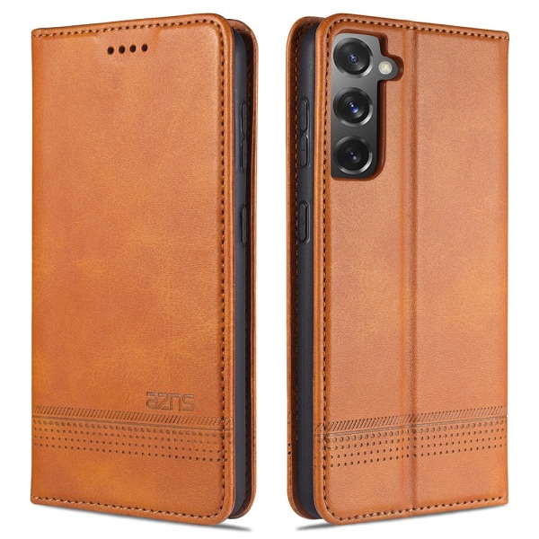 Samsung Galaxy S21 - YAZUNSHI Solid Wallet Case Röd