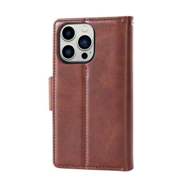 Stilrent 2-1 plånboksfodral iPhone 15 pro Brun