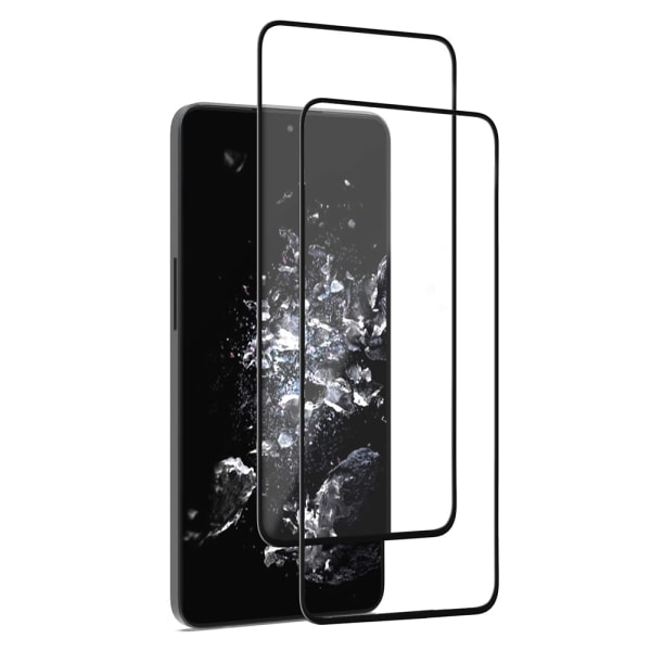 Fulddækkende hærdet glas 2.5D skærmbeskytter OnePlus 10T (2-pak) Transparent