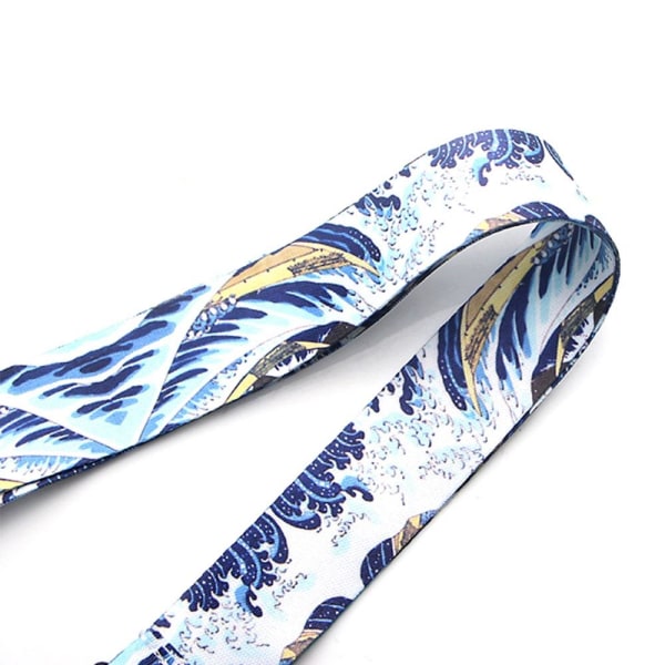 Stilrent Kanagawa Vatten Nyckelband Blå