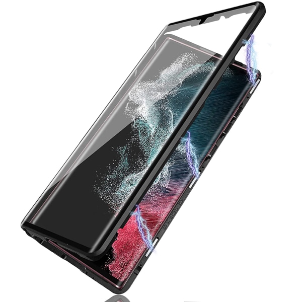 Samsung Galaxy S21 Ultra - Smart dobbeltsidet etui (magnetisk) Svart