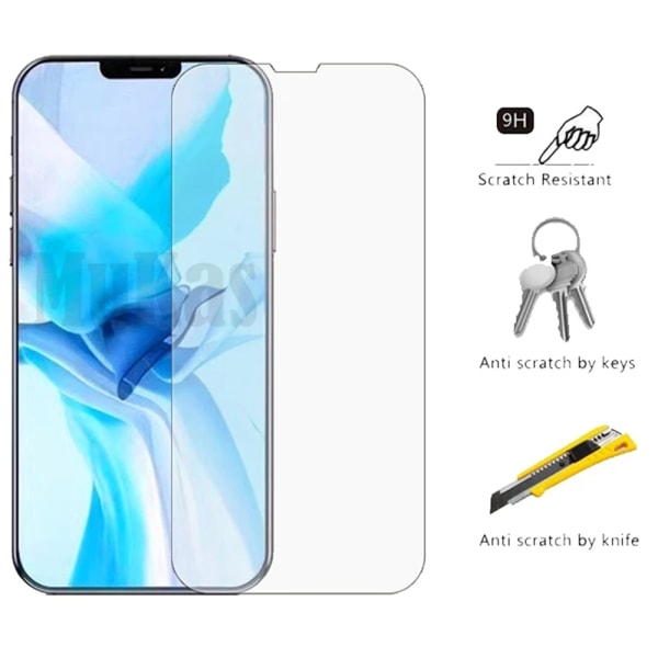 3-PACK iPhone 13 Pro Fram- & Baksida Skärmskydd 0,3mm Transparent/Genomskinlig