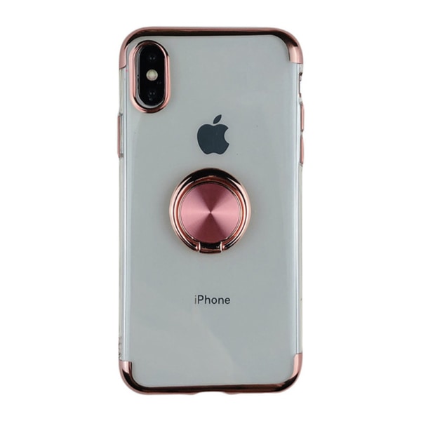 Floveme Elegant Veske med Ringholder - iPhone XS Max Roséguld