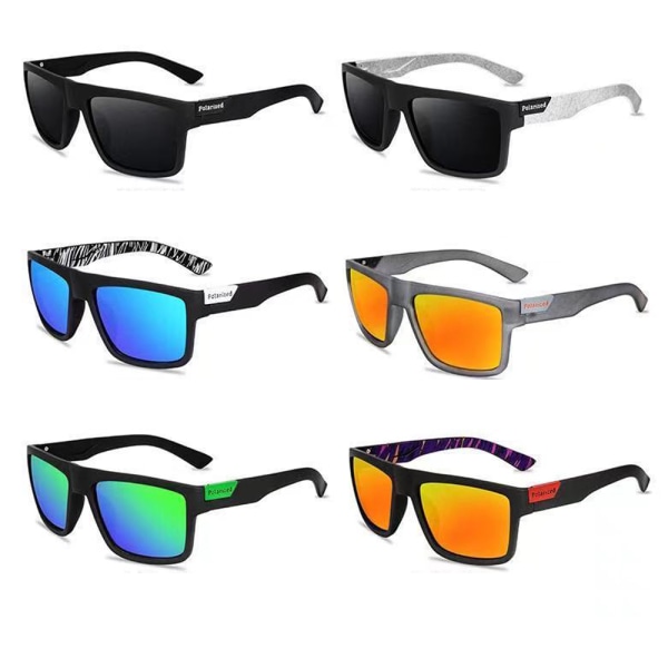 Stilige solbriller (polariserte) Svart/Blå/Grön