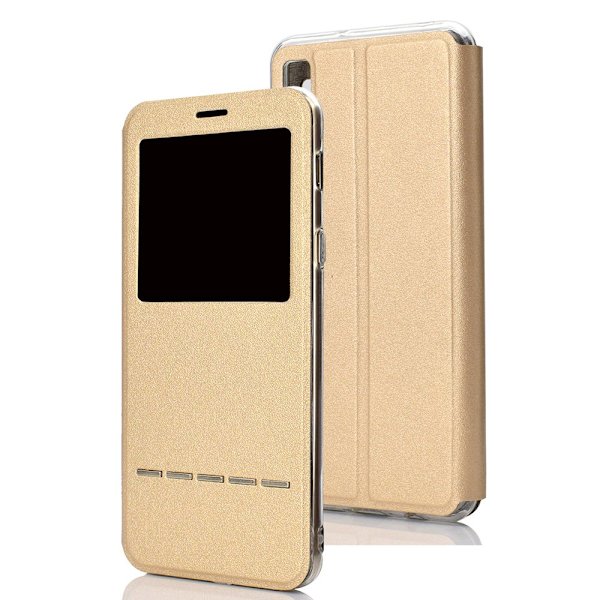 Samsung Galaxy A7 2018 - Stilsäkert Fodral (Svarsfunktion) Rosaröd Rosaröd