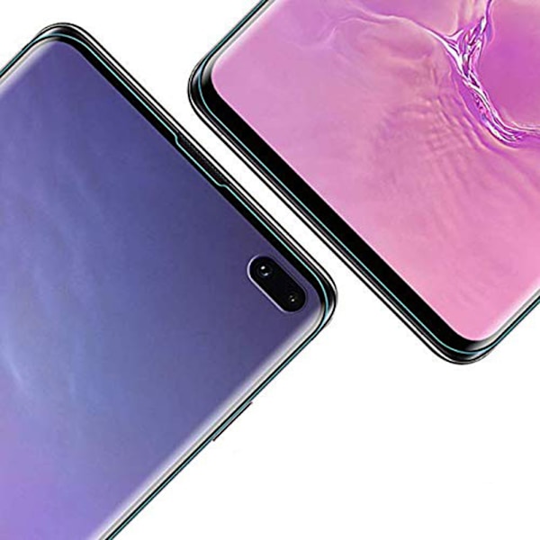 HuTech EXXO-Skärmskydd i 3D-utförande till Samsung Galaxy S10+ Svart