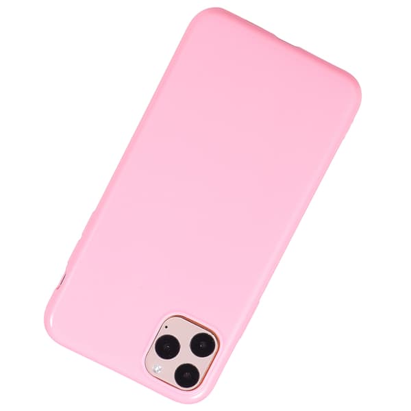 iPhone 11 Pro Max - Ultratunt Skyddande Candy Silikonskal Ljusrosa
