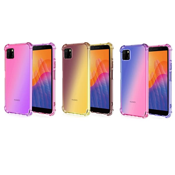 Silikonskal - Huawei Y5p Svart/Guld