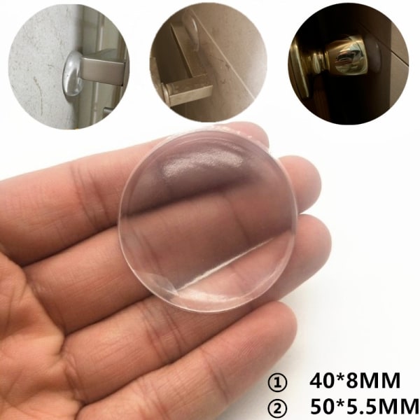 6-Pack Stötdämpande Självhäftande Dörrstopp 40*8mm