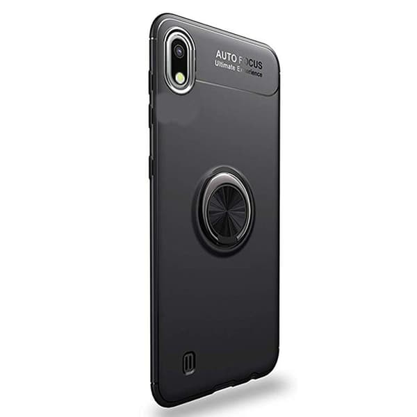 Auto Focus Skal med Ringhållare - Samsung Galaxy A10 Blå/Blå
