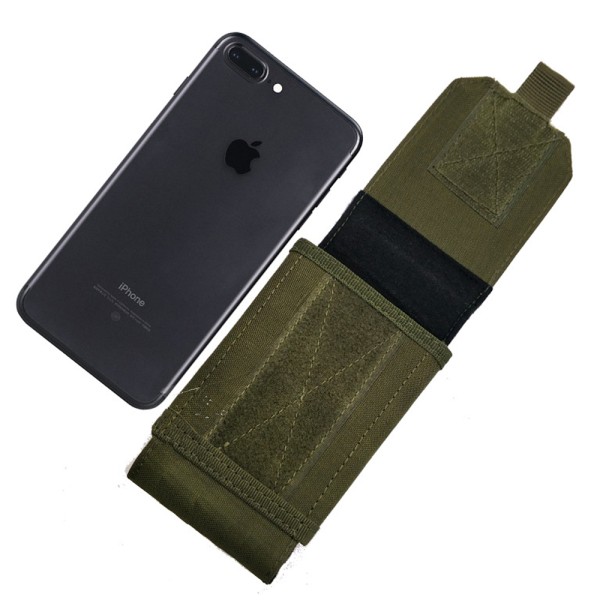 Praktisk og holdbar bæltetaske til mobiltelefoner (størrelse L/XL) Svart