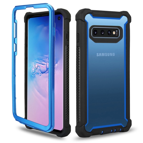Samsung Galaxy S10 Plus - Skyddande Exklusivt Army Fodral Blå