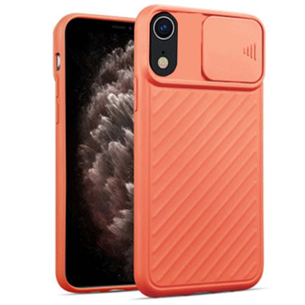 iPhone XR - Kraftfullt Skal Kamera Skydd Orange