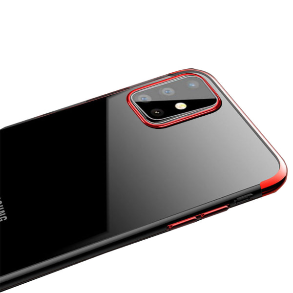 Samsung Galaxy A71 - Stilfuldt Floveme Silikone Cover Röd
