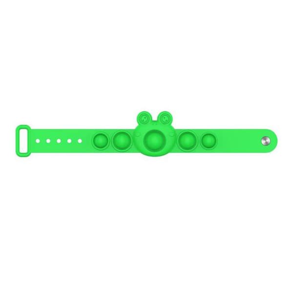 Effektfullt Mjukt Fidget Toy Armband Simple Dimple Pop-It Blå