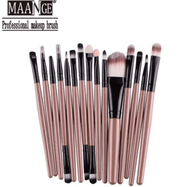 15i1 Professionelt Makeuppensetsæt fra MAANGE BEIGE/SVART BEIGE/SVART