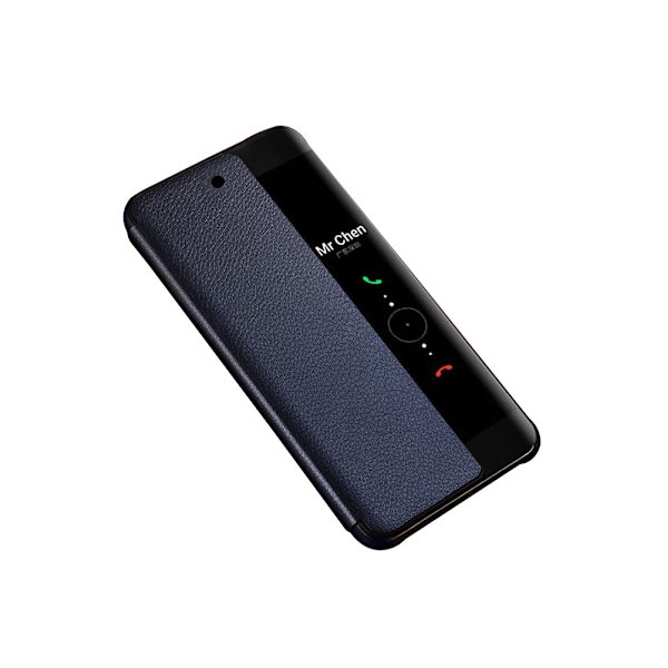 Elegant Fodral med Smart-View till Huawei P20 Pro Marinblå
